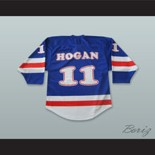Load image into Gallery viewer, Hogan 11 Slush Puppie Blue Hockey Jersey