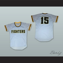 Load image into Gallery viewer, Hokkaido Nippon-Ham Fighters 15 Light Blue Pullover Baseball Jersey