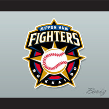 Load image into Gallery viewer, Kohei Arihara 16 Hokkaido Nippon-Ham Fighters Button Down Tan Baseball Jersey with Patch