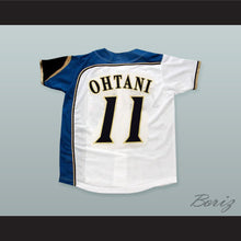 Load image into Gallery viewer, Shohei Otani 11 Hokkaido Nippon-Ham Fighters Button Down White Baseball Jersey with Patch