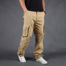 Load image into Gallery viewer, Holyrising Men's Cargo Pants Casual Cotton Trousers Multi Pocket Military Style Tactical Pants Male Camo 90% cotton Pant 18671