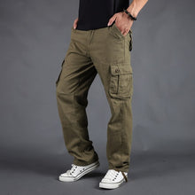 Load image into Gallery viewer, Holyrising Men's Cargo Pants Casual Cotton Trousers Multi Pocket Military Style Tactical Pants Male Camo 90% cotton Pant 18671