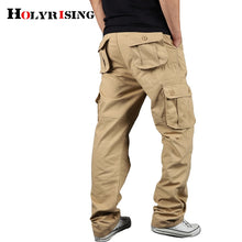 Load image into Gallery viewer, Holyrising Men's Cargo Pants Casual Cotton Trousers Multi Pocket Military Style Tactical Pants Male Camo 90% cotton Pant 18671