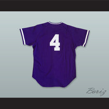 Load image into Gallery viewer, Honolulu Sharks 4 Purple Button Down Baseball Jersey