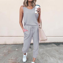 Load image into Gallery viewer, Hooded Tracksuit Women 2 Pcs Running Set 2020 Patchwork Joggers Suits Workout Clothes Loose 1/4 Zipper Sweatshirts Sportswear