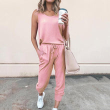 Load image into Gallery viewer, Hooded Tracksuit Women 2 Pcs Running Set 2020 Patchwork Joggers Suits Workout Clothes Loose 1/4 Zipper Sweatshirts Sportswear