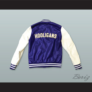 Hooligans Blue and White Lab Leather Varsity Letterman Jacket 1