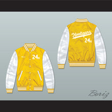 Load image into Gallery viewer, Bruno Mars 24K Hooligans Yellow/ White Varsity Letterman Satin Bomber Jacket 2