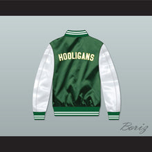 Load image into Gallery viewer, Bruno Mars 24K Hooligans Green/ White Varsity Letterman Satin Bomber Jacket 1