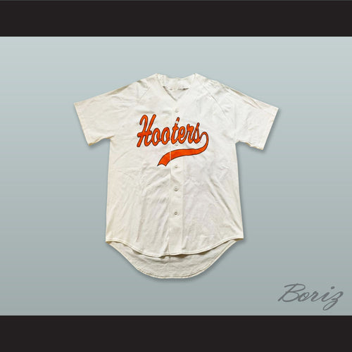 Hooters White Button Down Baseball Jersey