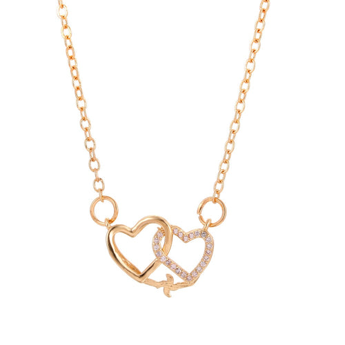 Hot Pendant Fine Necklace Clear Crystal Rhinestone Necklaces Women Girls Long Chain Necklace Women Gift gold chain