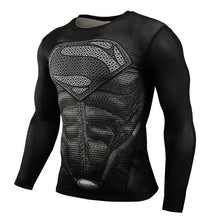 Load image into Gallery viewer, Hot Sale Fitness MMA Compression Shirt Men Anime Bodybuilding Long Sleeve Workout 3D Superman Punisher T Shirt Tops Tees