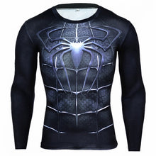 Load image into Gallery viewer, Hot Sale Fitness MMA Compression Shirt Men Anime Bodybuilding Long Sleeve Workout 3D Superman Punisher T Shirt Tops Tees