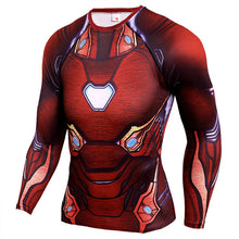 Load image into Gallery viewer, Hot Sale Fitness MMA Compression Shirt Men Anime Bodybuilding Long Sleeve Workout 3D Superman Punisher T Shirt Tops Tees