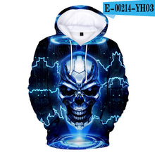 Load image into Gallery viewer, Hot Skull 3D Hoodies Skull Hoodie Men Women Sweatshirts Hipster Hip Hop Skull Sportswear Tracksuits