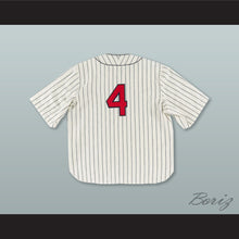 Load image into Gallery viewer, Cuban House of David 4 Negro League White Pinstriped Baseball Jersey