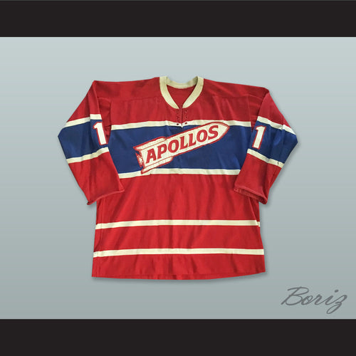 Houston Apollos 1 Red Hockey Jersey