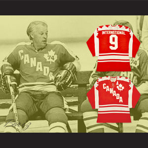 1974 Summit Series Gordie Howe 9 Canada Hockey Jersey