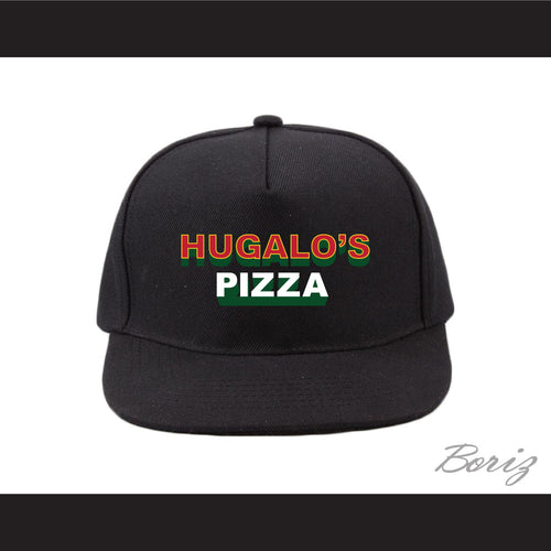 Ricky Bobby Hugalo's Pizza Logo 3 Black Baseball Hat