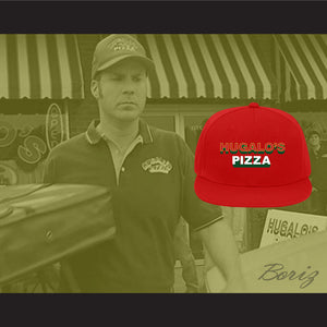 Ricky Bobby Hugalo's Pizza Logo 3 Red Baseball Hat