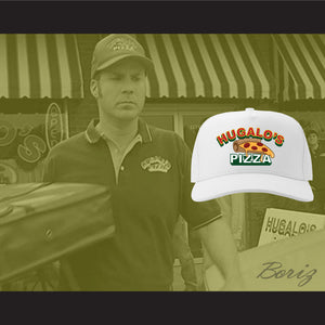 Ricky Bobby Hugalo's Pizza Logo 4 White Baseball Hat