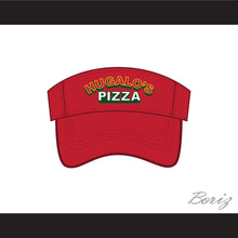 Load image into Gallery viewer, Hugalo&#39;s Pizza Logo 2 Red Baseball Visor Hat