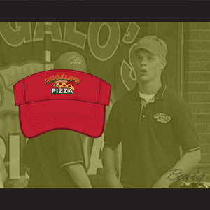 Hugalo's Pizza Logo 4 Red Baseball Visor Hat