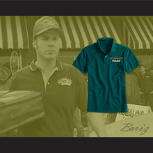 Load image into Gallery viewer, Ricky Bobby Hugalo&#39;s Pizza Logo 3 Dark Green Polo Shirt