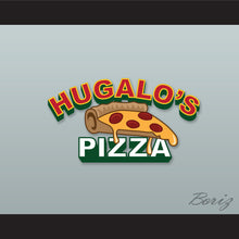 Load image into Gallery viewer, Ricky Bobby Hugalo&#39;s Pizza Logo 4 Black Polo Shirt