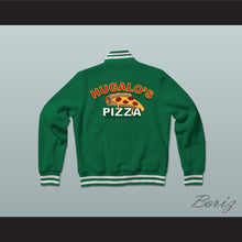 Load image into Gallery viewer, Hugalo's Pizza Green Varsity Letterman Jacket-Style Sweatshirt