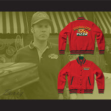 Load image into Gallery viewer, Hugalo's Pizza Red Varsity Letterman Jacket-Style Sweatshirt