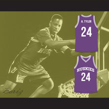 Load image into Gallery viewer, Antoine Tyler 24 Huskies Purple Basketball Jersey The 6th Man