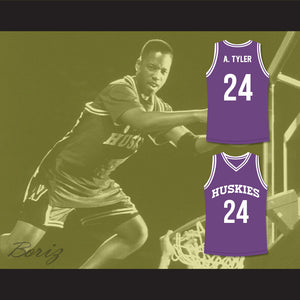 Antoine Tyler 24 Huskies Purple Basketball Jersey The 6th Man