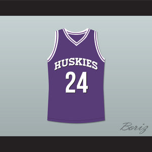 Kadeem Hardison Antoine Tyler 24 Huskies Purple Basketball Jersey The 6th Man