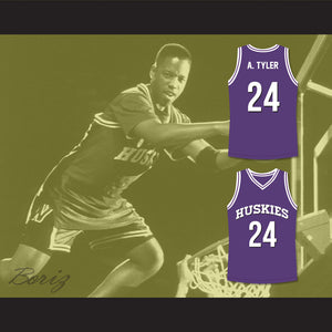 Kadeem Hardison Antoine Tyler 24 Huskies Purple Basketball Jersey The 6th Man