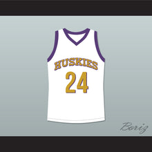 Load image into Gallery viewer, Kadeem Hardison Antoine Tyler 24 Huskies White Basketball Jersey The 6th Man