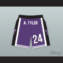 Load image into Gallery viewer, Antoine Tyler 24 Huskies Purple Basketball Shorts