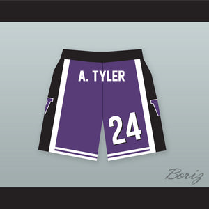 Antoine Tyler 24 Huskies Purple Basketball Shorts