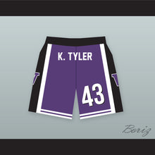 Load image into Gallery viewer, Kenny Tyler 43 Huskies Purple Basketball Shorts