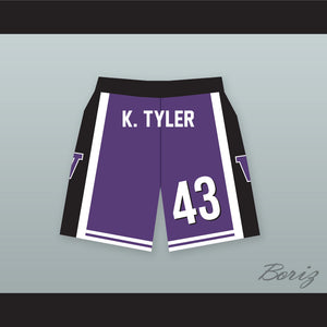 Kenny Tyler 43 Huskies Purple Basketball Shorts