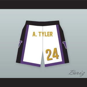 Antoine Tyler 24 Huskies White Basketball Shorts