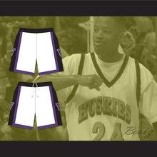 Load image into Gallery viewer, The 6th Man Huskies White Basketball Shorts