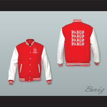 Load image into Gallery viewer, I Feel Like Pablo Red Wool and White Lab Leather Varsity Letterman Jacket