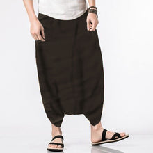 Load image into Gallery viewer, INCERUN 2019 Men Spring Summer Bloomers Male Casual Solid Harem Pants Fluid Big Crotch Pants Men Indian Nepal Baggy Pants S-5XL