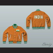 Load image into Gallery viewer, India Varsity Letterman Jacket-Style Sweatshirt