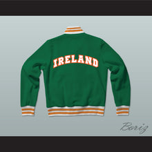 Load image into Gallery viewer, Ireland Varsity Letterman Jacket-Style Sweatshirt