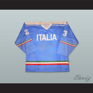 Italia 23 Light Blue Hockey Jersey