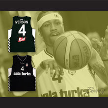 Load image into Gallery viewer, Allen Iverson 4 Cola Turka Black Basketball Jersey