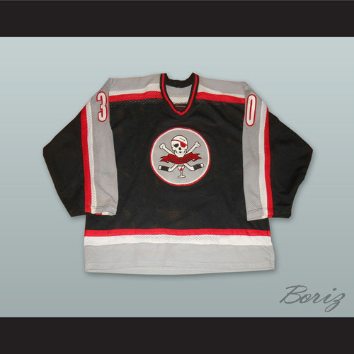 Ice Pirates 30 Black Hockey Jersey