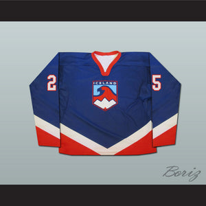 Team Iceland Blue Hockey Jersey